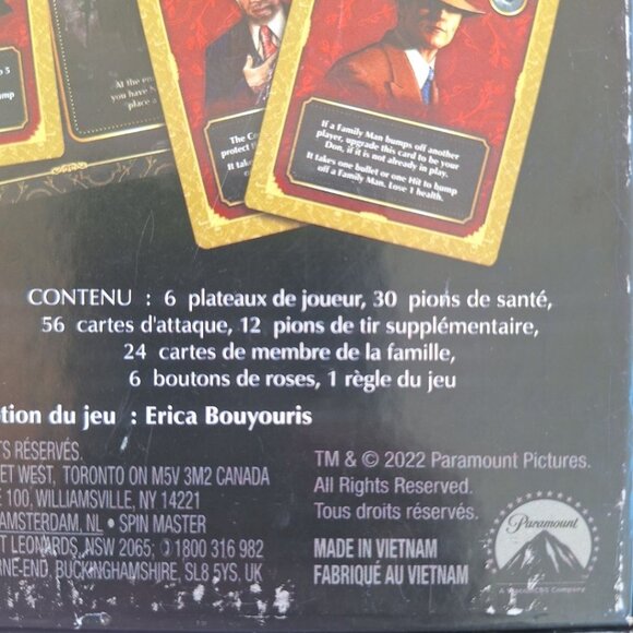 The Godfather Game last Family Standing New Sealed Gangster Cards Teen Adult - Picture 6 of 7